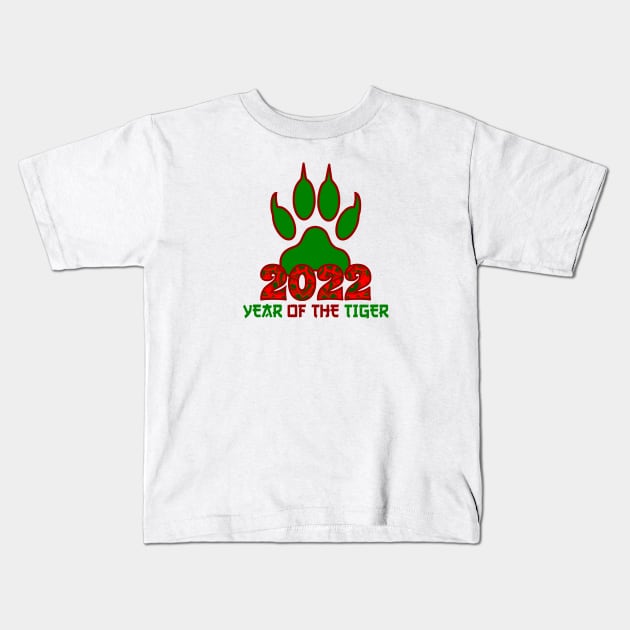 Chinese Zodiac Tiger 2022 - Perfect Year of the Tiger Design Kids T-Shirt by Printofi.com